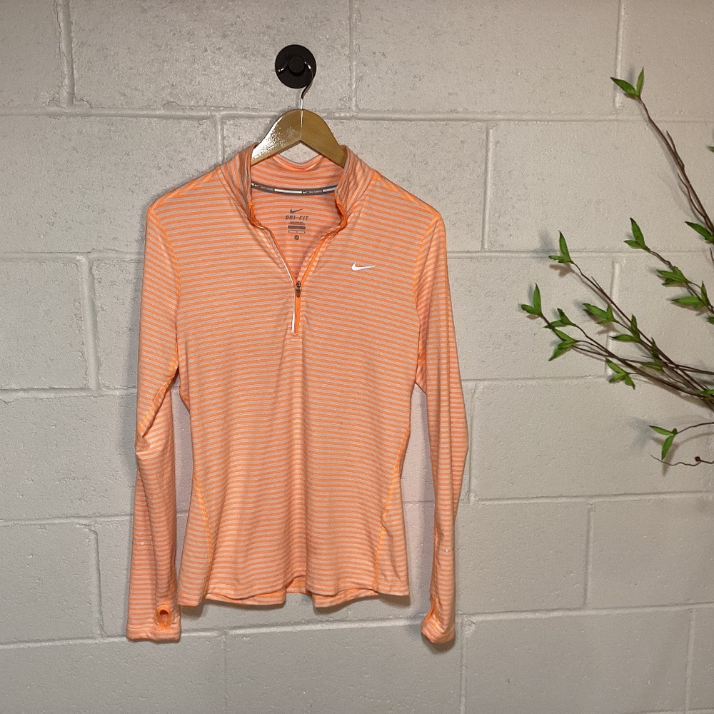 Nike Running Dry Fit Women’s Long Sleeve Shirt | Reflective Dots | Thumb Holes